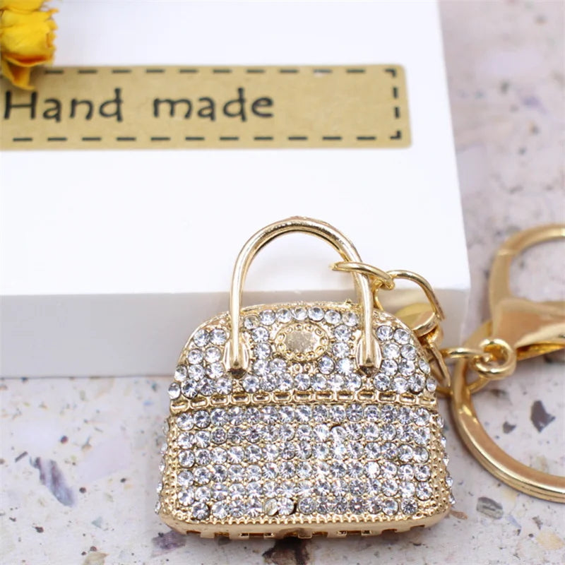 Crystal Rhinestone Handbag Keychain