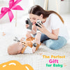 Black and White Sensory Wrist Rattles and Foot Finders for Newborns
