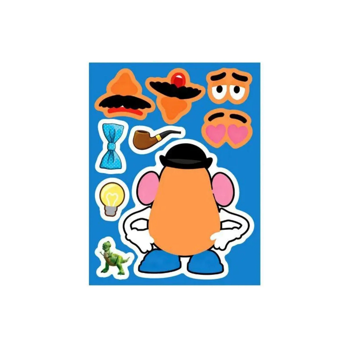 Toy Story Make a Face Sticker Set - Reusable Puzzle Stickers for Kids