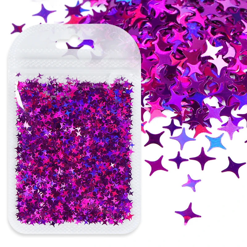 Shimmering Star Resin Sequins for DIY Crafts