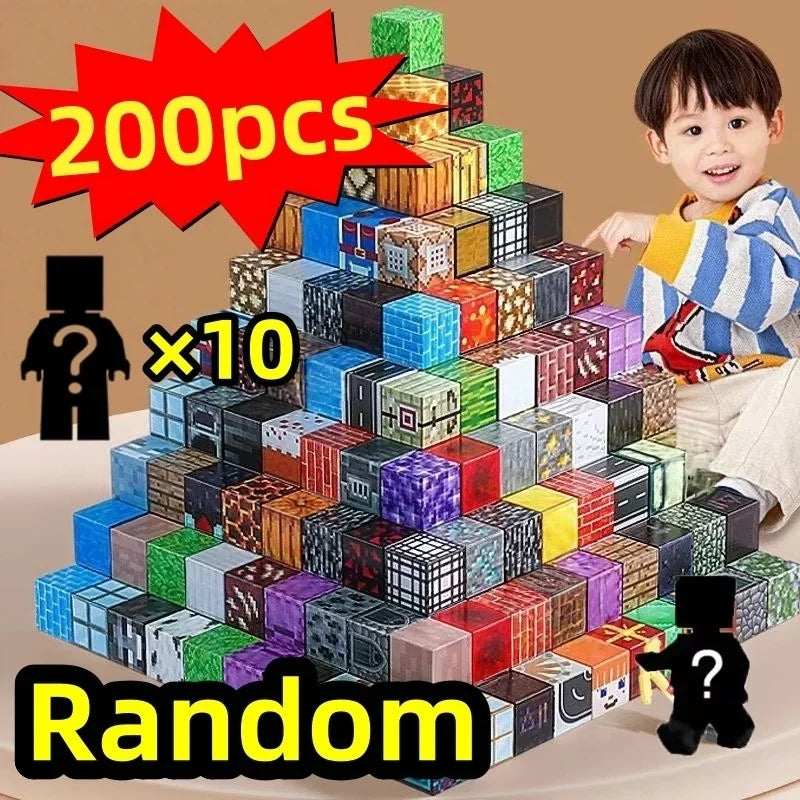 Magnetic Building Blocks Set – Forest House & World Builder STEM Toy