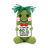 Hand-Knitted Crochet Figurine with Positive Energy Card