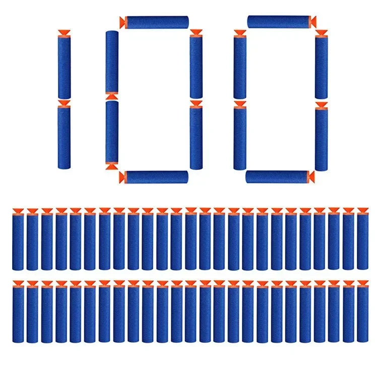 Soft Foam Dart Refills for Nerf Blasters – 7.2cm