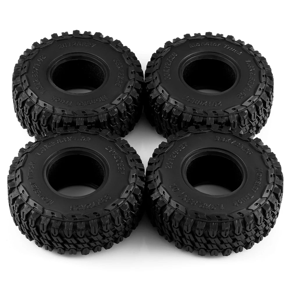 1.3" Mud Terrain Tires for RC Crawler (4-Pack)