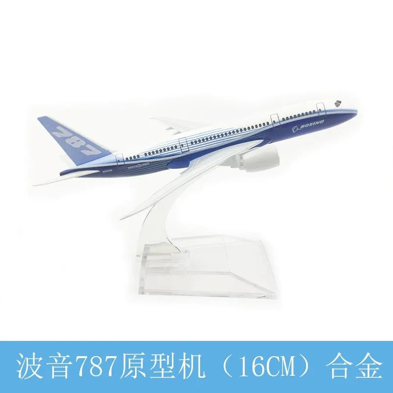 Diecast Metal Boeing Aircraft Model – 16 cm Collectible Display Piece