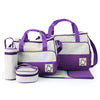 Multifunctional Crossbody Diaper Bag with Five-Piece Set