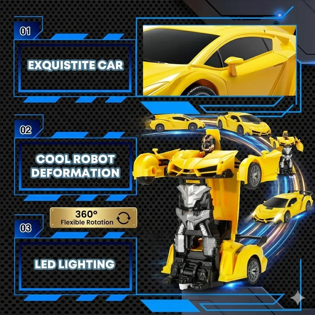 2-in-1 Remote Control Transforming Robot Car