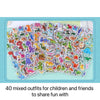 40 Mixed Puffy Animal & Cartoon Sticker Pack for Kids