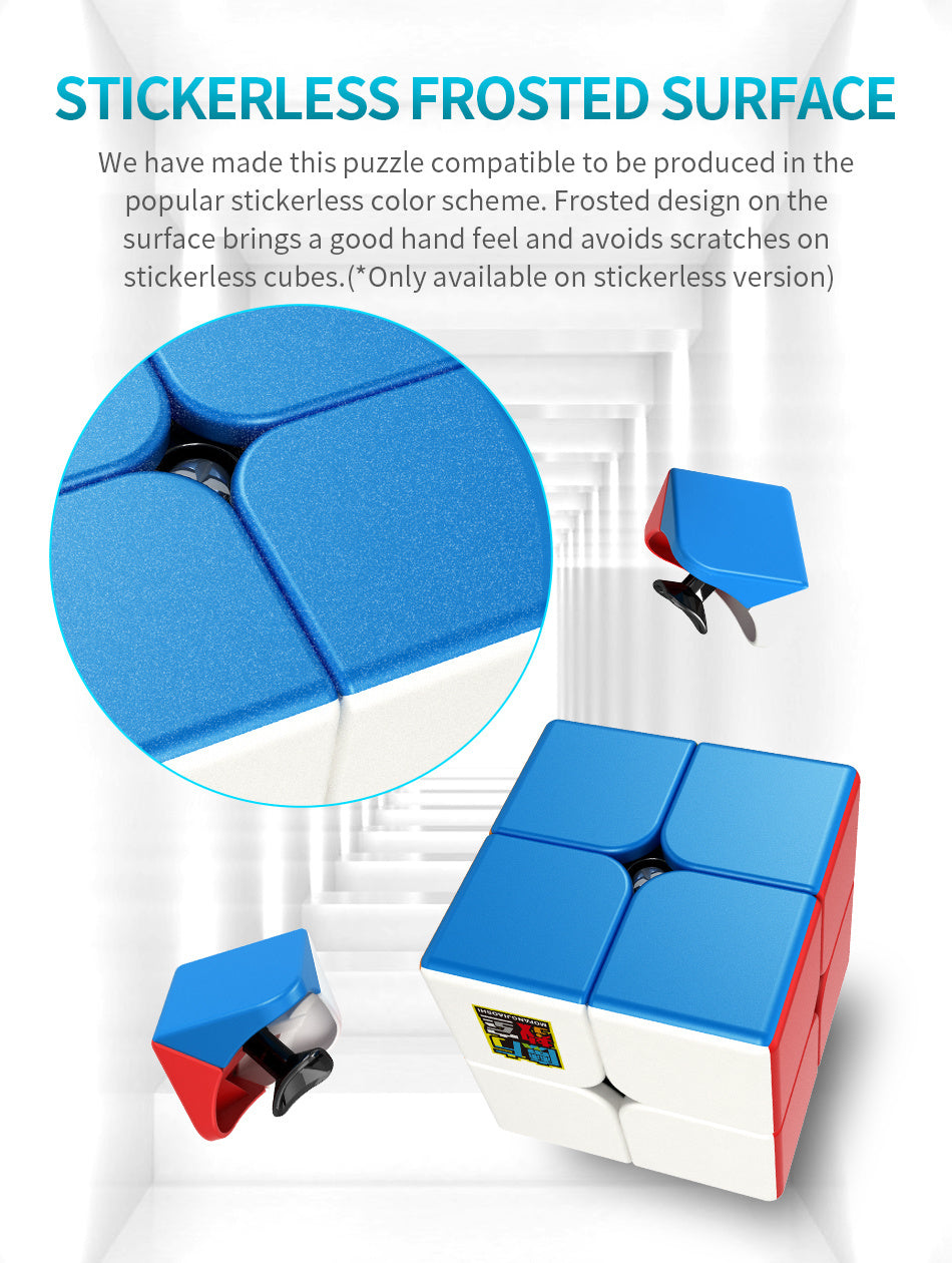 MoYu Meilong 2x2 Speed Cube – Stickerless Puzzle for All Ages