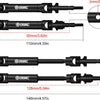 Heavy-Duty Steel Driveshaft Set for 1/10 RC Trucks