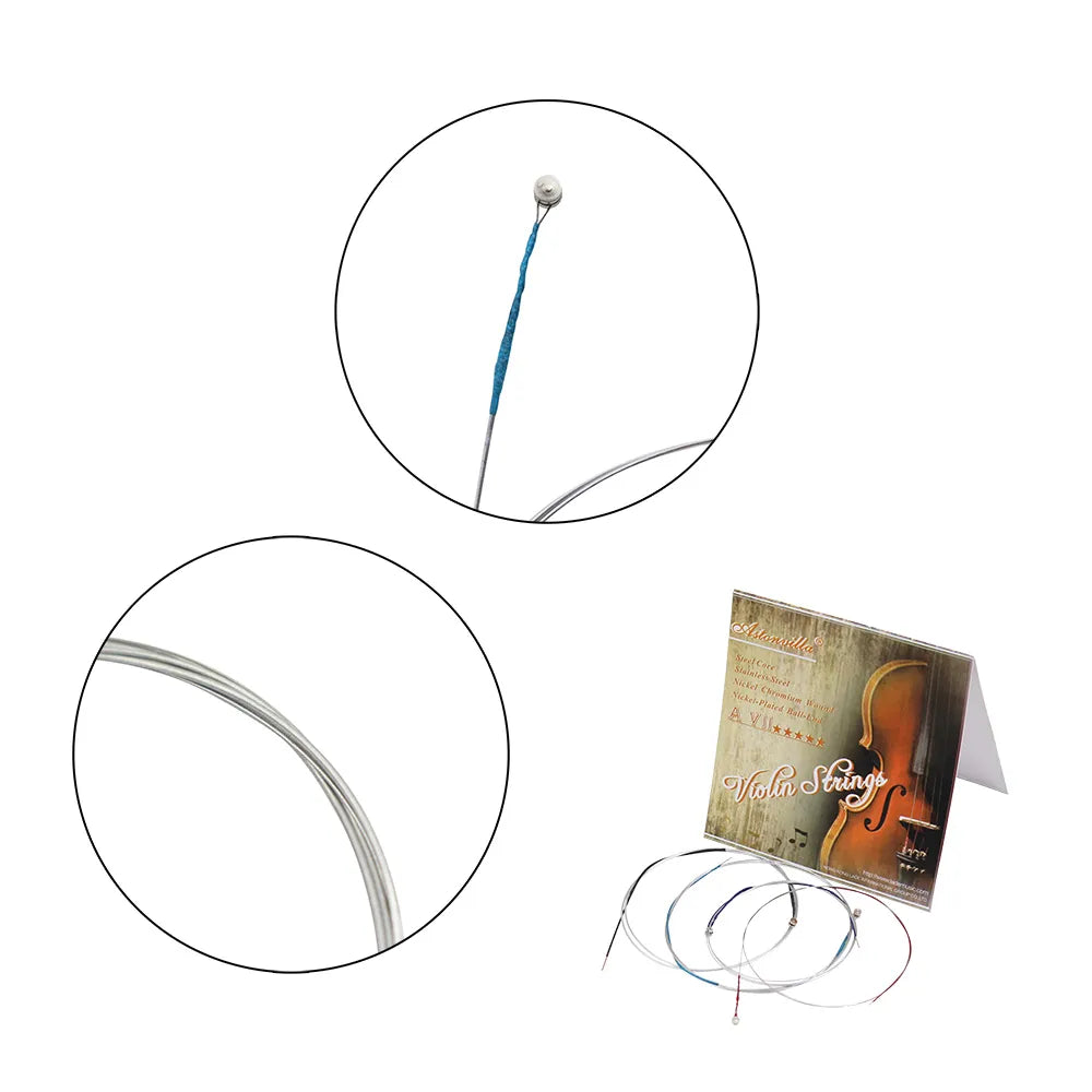 Professional Nickel-Silver Wound Violin String Set