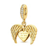 925 Sterling Silver Heart Charm Beads for Bracelets and Necklaces