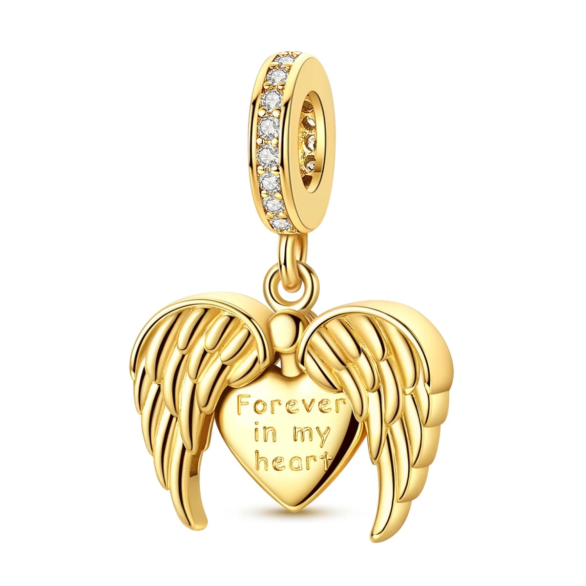 925 Sterling Silver Heart Charm Beads for Bracelets and Necklaces