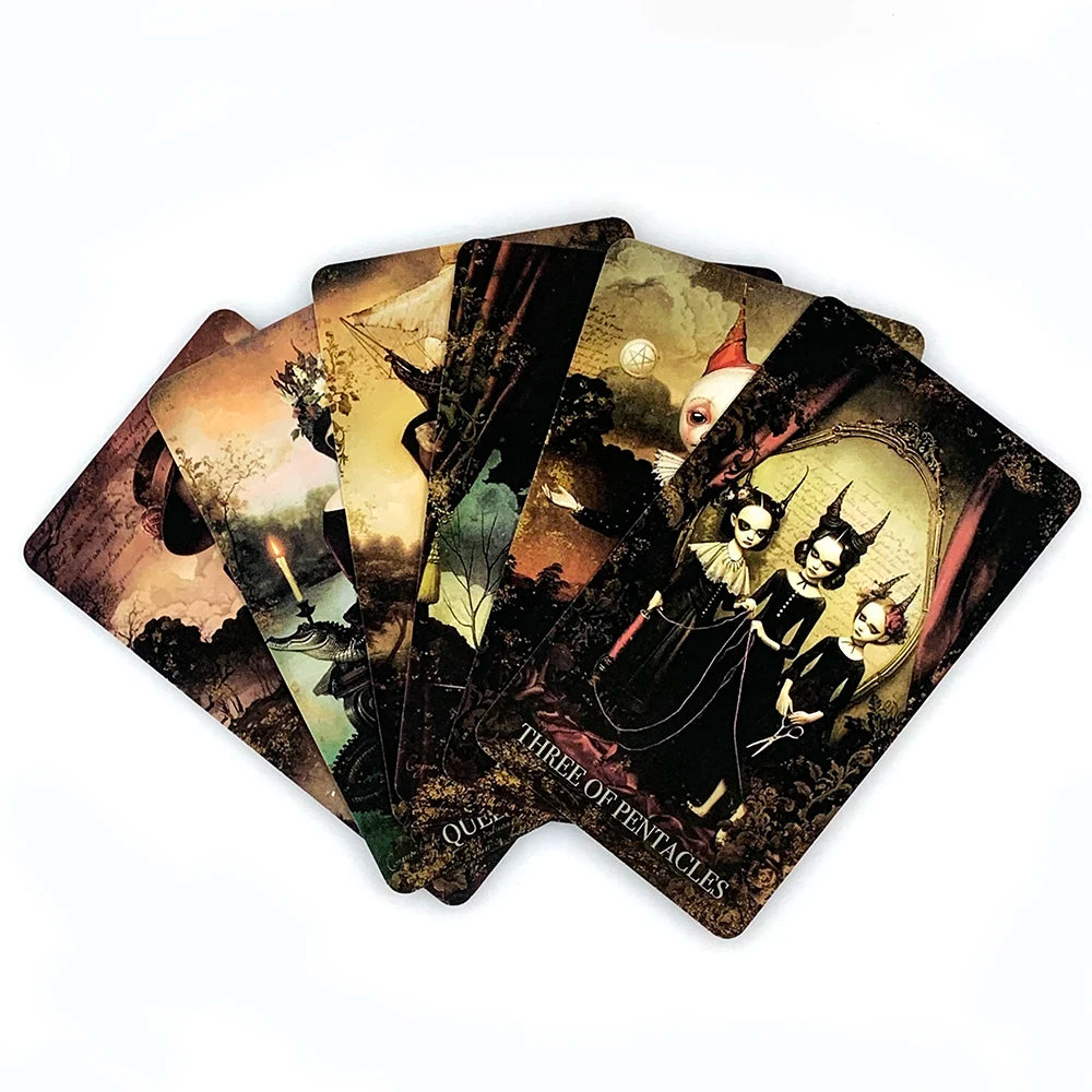 Grim Tales Tarot Card Deck – 78-Card English Edition for Divination & Reflection