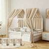 Soft Muslin Bunk Bed Canopy for Kids' Bedroom Decor