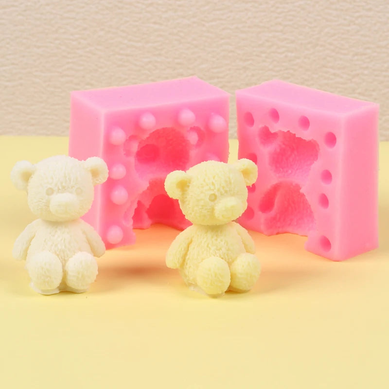 3D Bear Silicone Mold for DIY Crafts