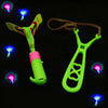 LED Light-Up Flying Copter Toys with Catapult Launcher