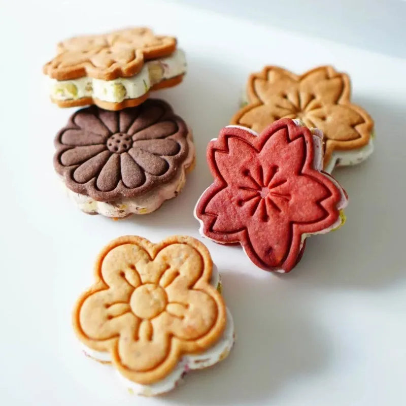 Floral Cookie Stamp & Cutter Set
