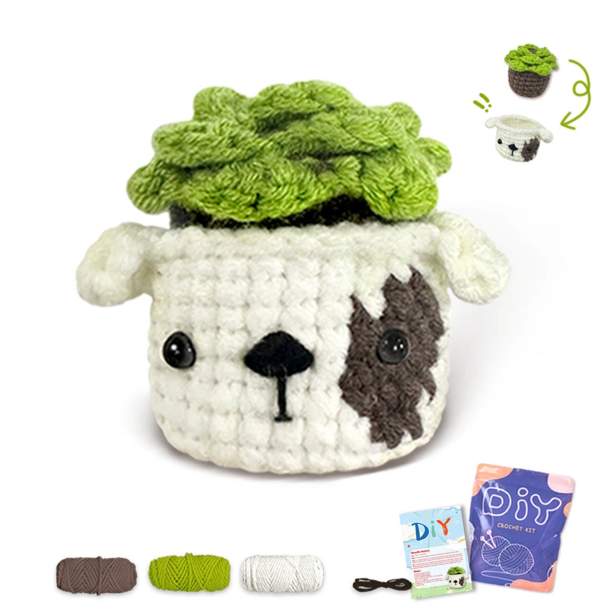 Animal Crochet Kit for Beginners – Complete Starter Set with Step-by-Step Guide