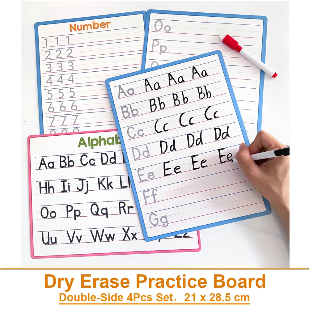 Reusable Dry Erase Handwriting Practice Board for Kids