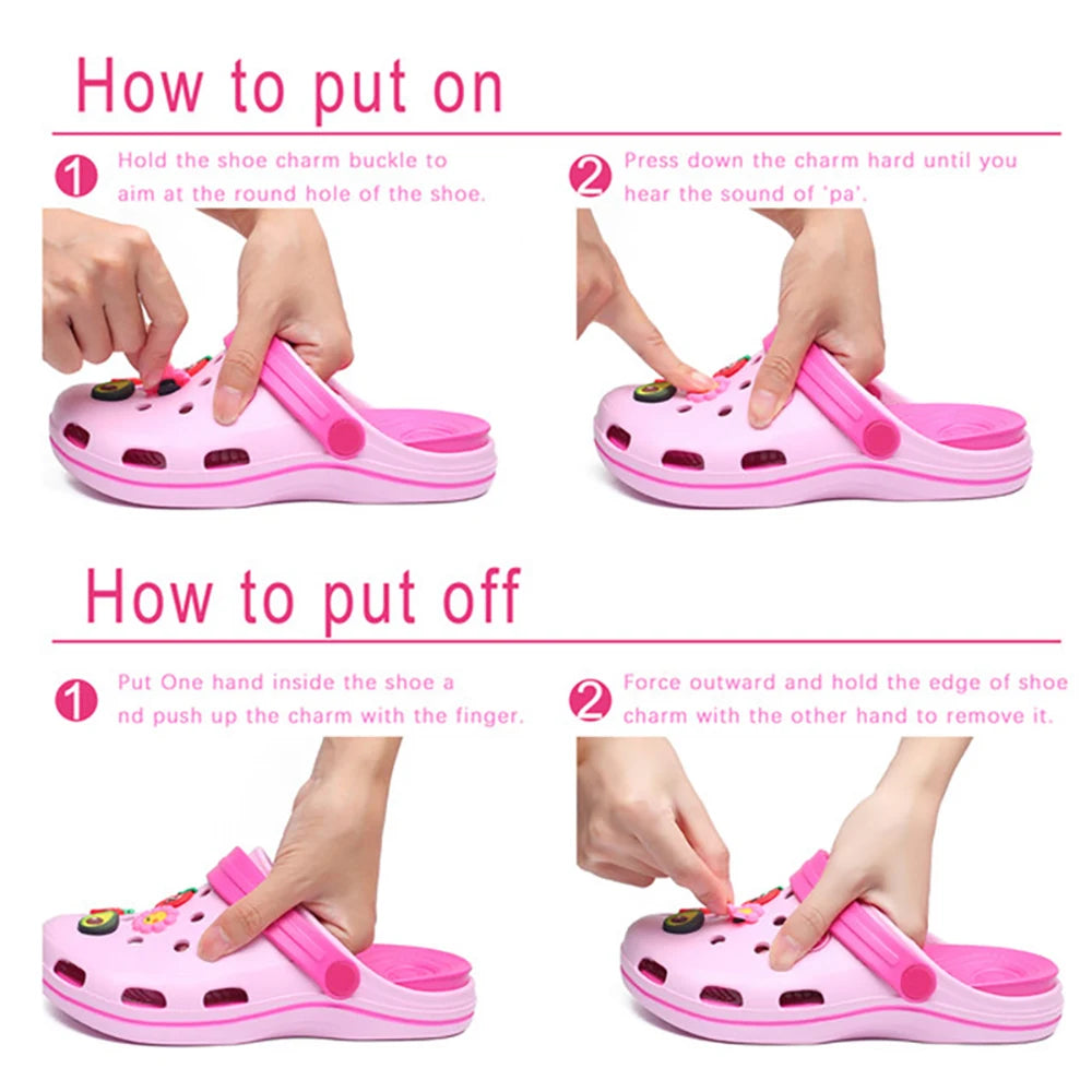 Fun Shoe Charms Set for Crocs & More