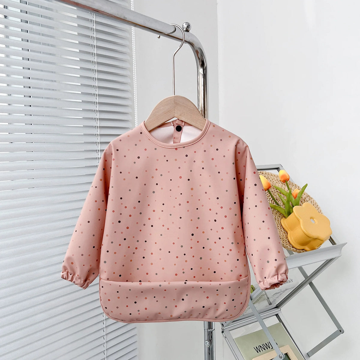 Waterproof Baby Feeding Bib with Long Sleeves