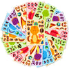 Dinosaur Make-a-Face Sticker Puzzle Set for Kids