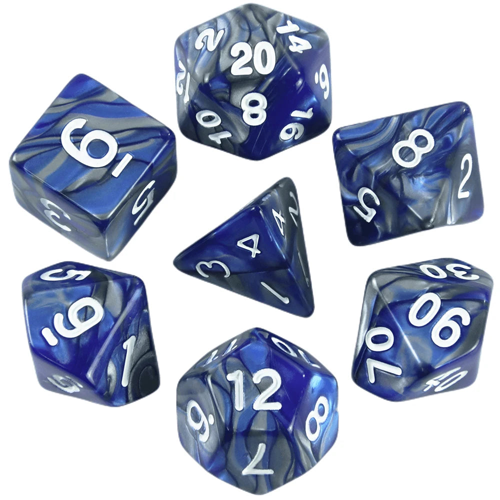 Polyhedral Dice Set (7 Pieces) for Tabletop RPGs