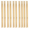 A set of maple wood drumsticks in sizes 5A, 5B, and 7A arranged vertically.