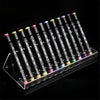 Clear Acrylic Pen Display Holder with Brush Storage