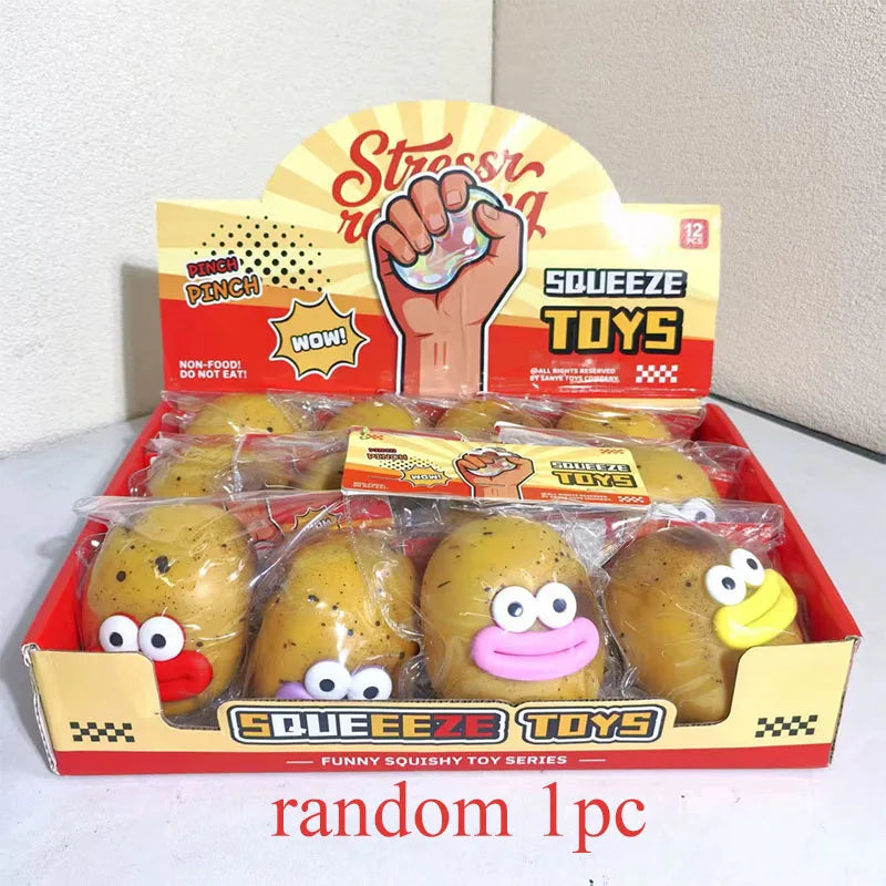 Squishy Potato Stress Relief Pendant