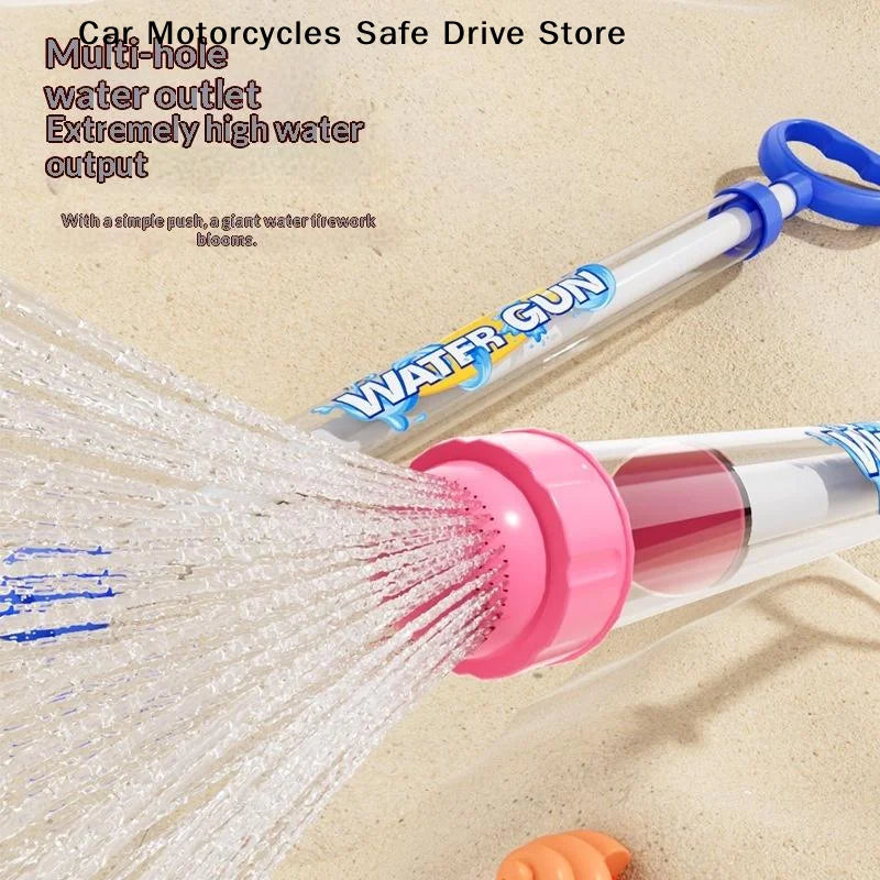 Firework Water Blaster Toy with Pull-Back Spray Action