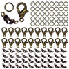 Stainless Steel Jewelry Findings Kit with Clasps, Jump Rings & Connectors