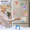 Colorful Humanoid Refrigerator Magnets – Playful Kitchen & Office Decor