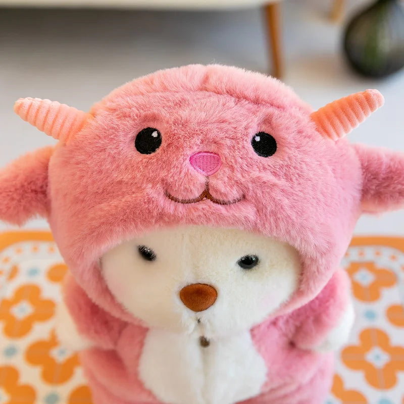 Adorable Suit-Wearing Plush Bear