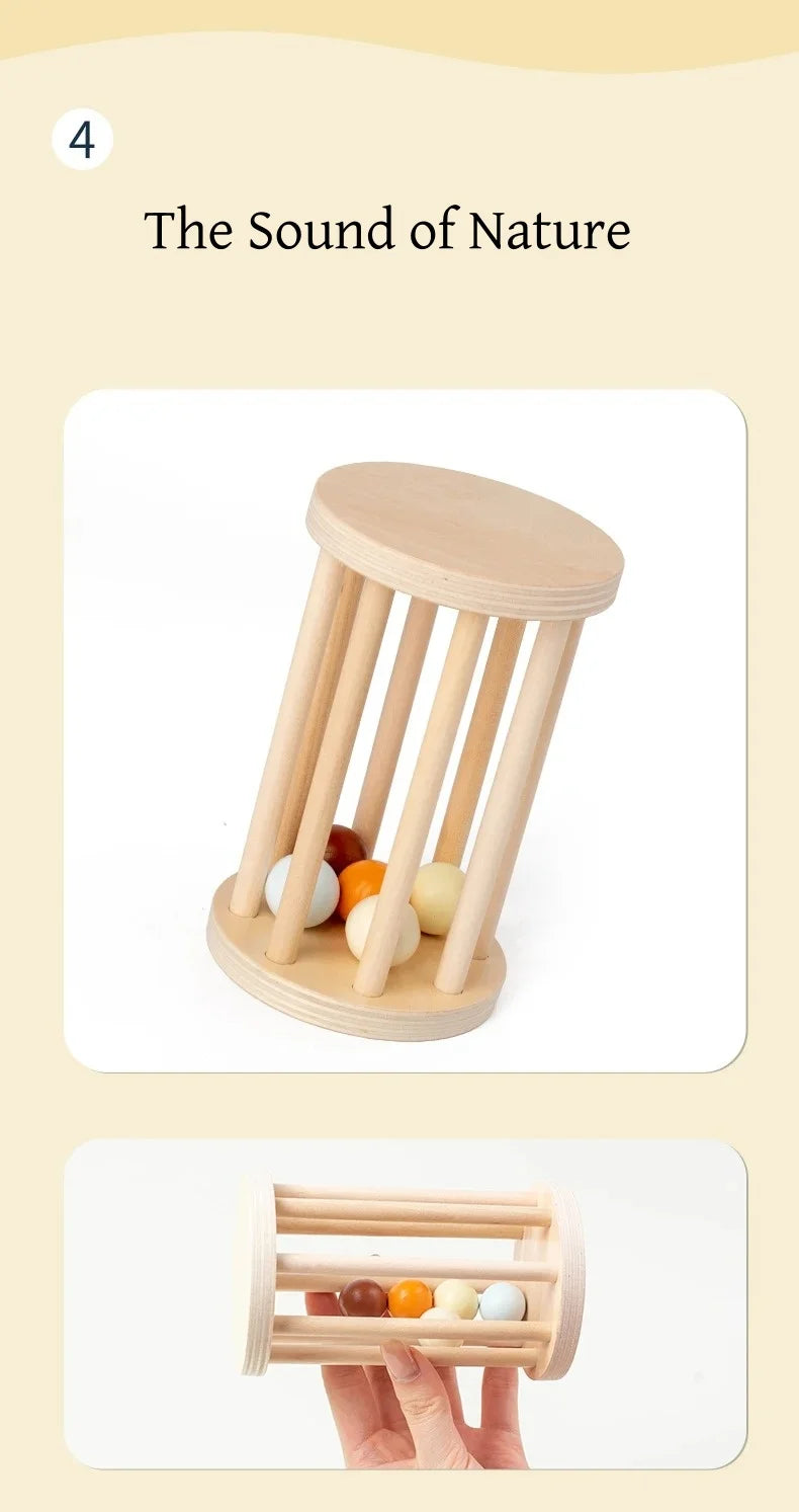 Wooden Montessori Percussion Instrument Set with Xylophone for Toddlers