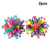 Two colorful expandable magic ball stress relief and breathing exercise toys