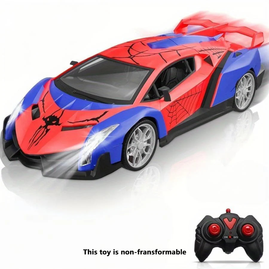 Spider-Themed RC Supercar with 2.4GHz Remote Control