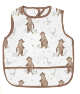 Waterproof Baby Full-Coverage Feeding Bib with Long Sleeves