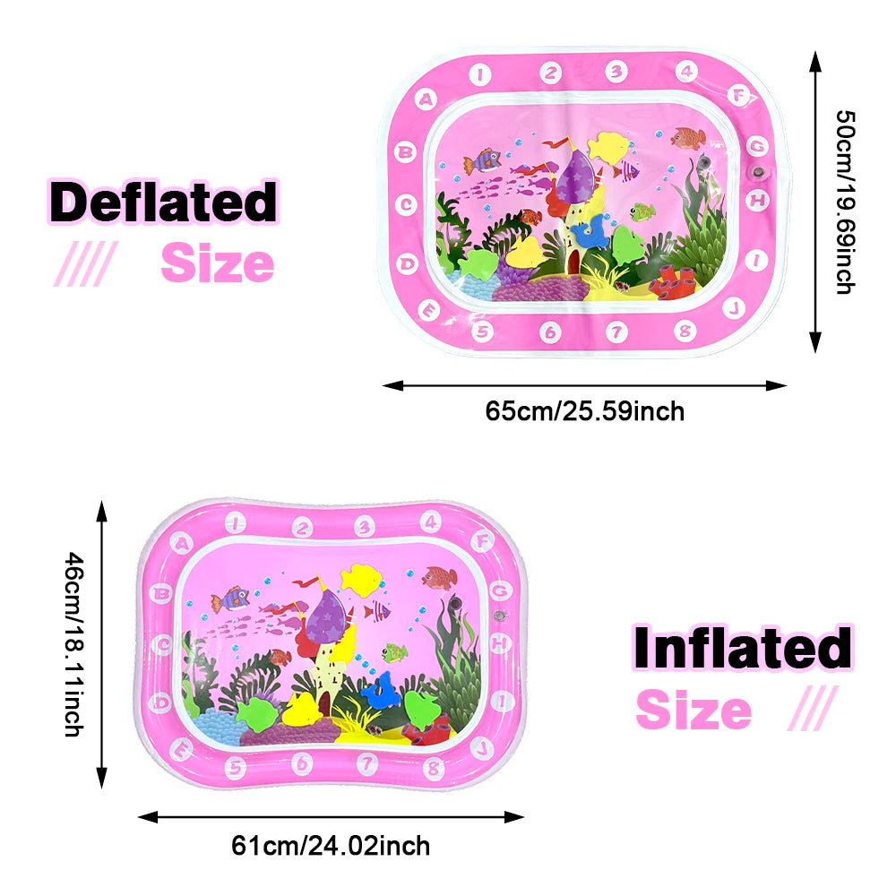 Inflatable Underwater World Water Play Mat for Babies