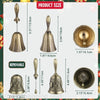 Classic Brass Hand Bell for Service, Weddings & Home Decor
