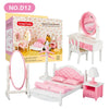 Forest Animal Miniature Dollhouse Furniture Set – 1/12 Scale Bedroom, Kitchen & Bathroom Decor