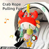 Baby Crib Hanging Rattle Teether Toy with Music & Chewable Charm