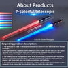 Retractable Light-Up Sword with 7 Color Modes & Sound Effects