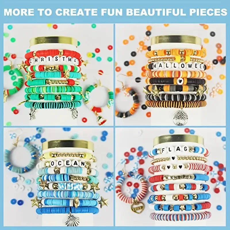 Polymer Clay Beads Assortment for DIY Jewelry Making