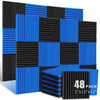 Acoustic Foam Panels for Soundproofing (48-Pack)