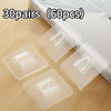 Clear Double-Sided Adhesive Wall Hooks