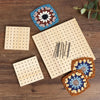 Bamboo Crochet Blocking Board with Grid