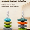 Rainbow Twist & Stack Nesting Rings Toy for Toddlers