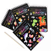 Rainbow Scratch Art Paper Set for Kids – DIY Graffiti & Drawing Activity Book